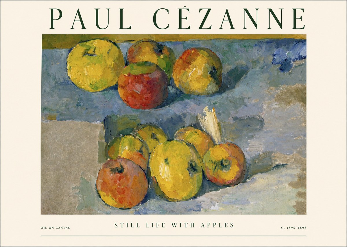 Paul Cézanne Still Life with Apples No1 - Affiche