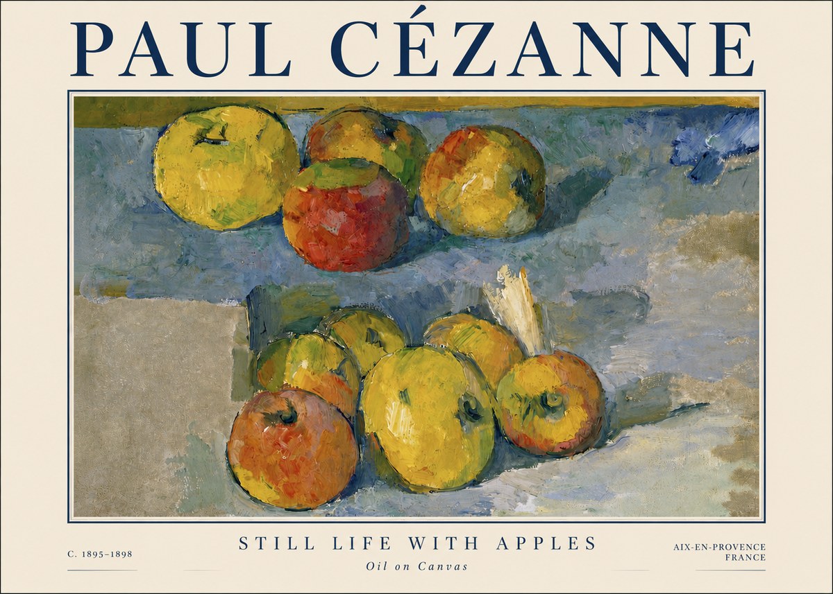 Paul Cézanne Still Life with Apples No3 - Affiche