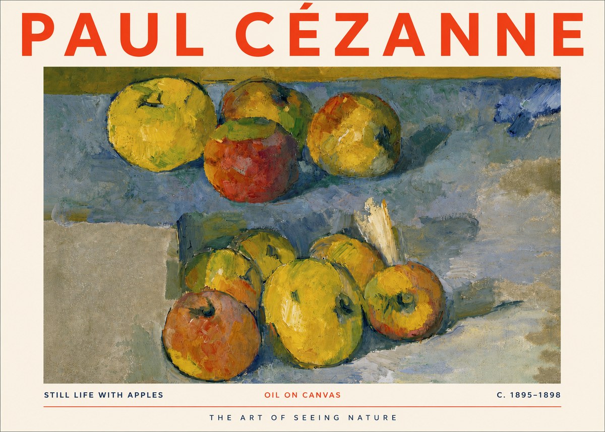 Paul Cézanne Still Life with Apples No4 - Affiche