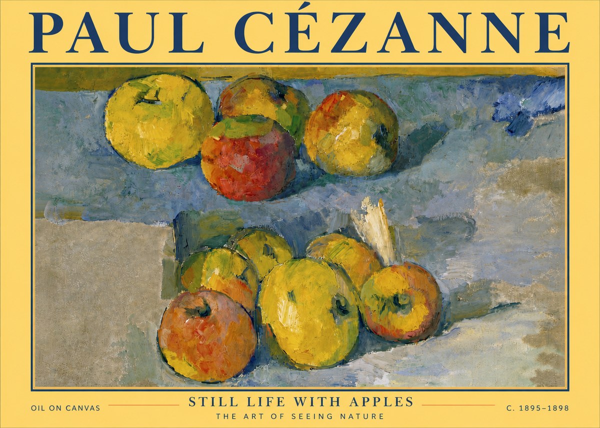 Paul Cézanne Still Life with Apples No6 - Affiche