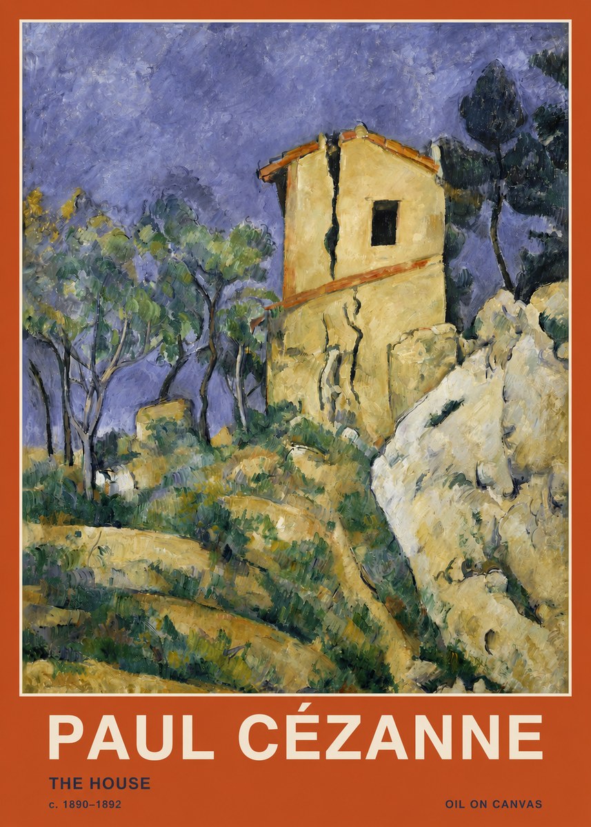 Paul Cézanne The House No2 - Affiche