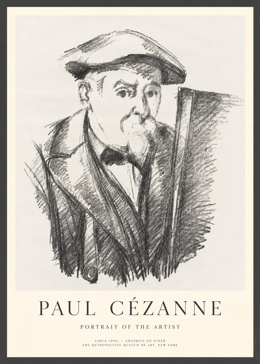 Paul Cézanne Portrait of the Artist III No1 - Affiche
