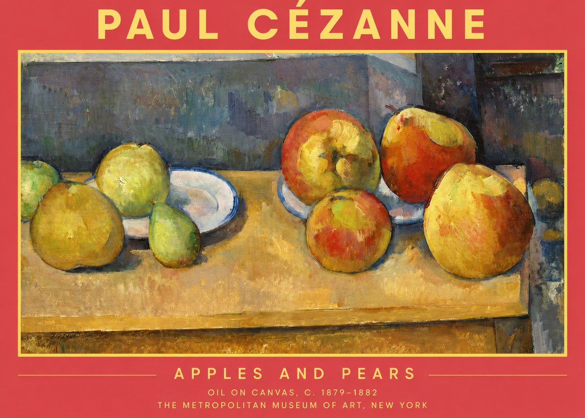 Paul Cézanne Apples and Pears No2 - Affiche