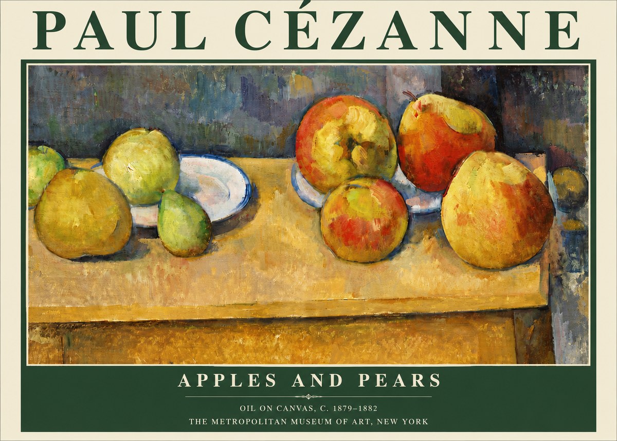 Paul Cézanne Apples and Pears No4 - Affiche