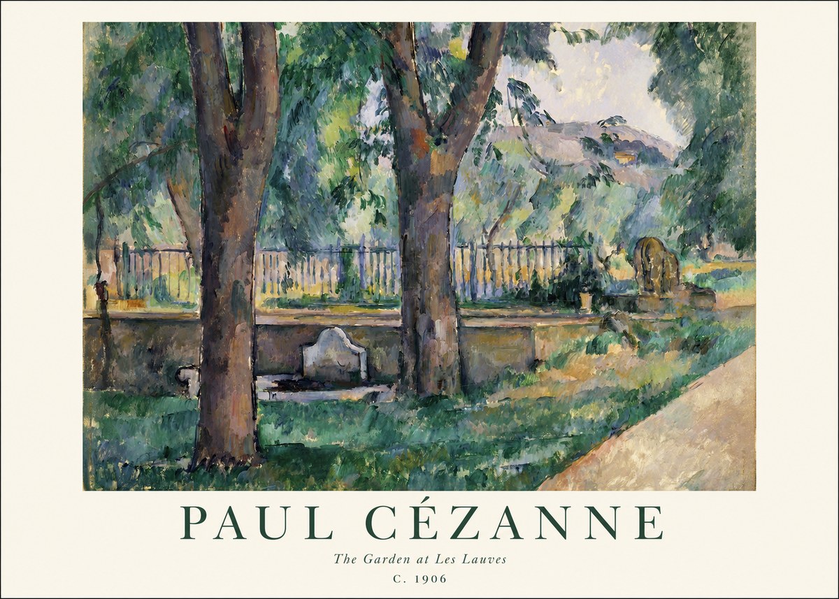 Paul Cézanne The Garden at Les Lauves No1 - Affiche