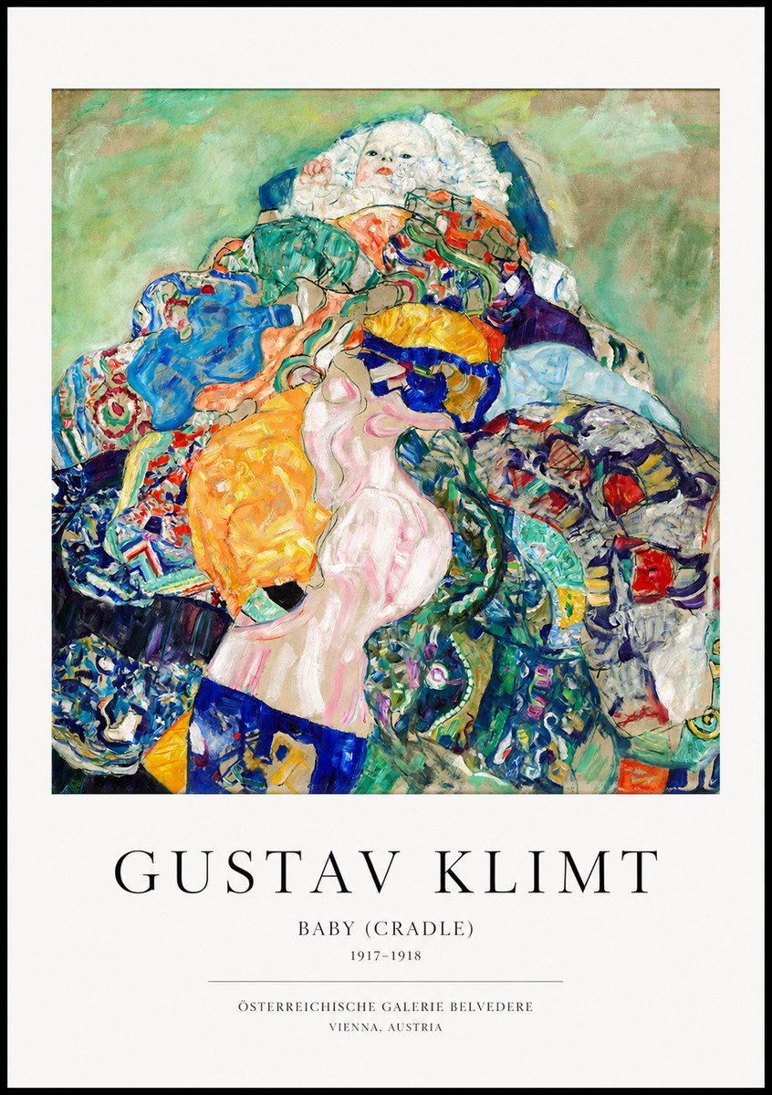 Klimt Baby (Cradle) No1 - Affiche