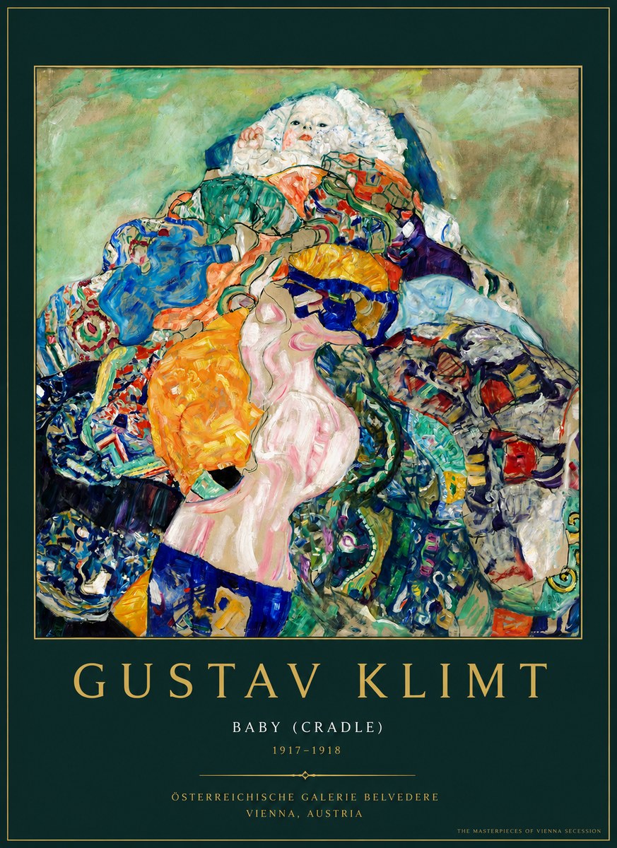 Klimt Baby (Cradle) No3 - Affiche