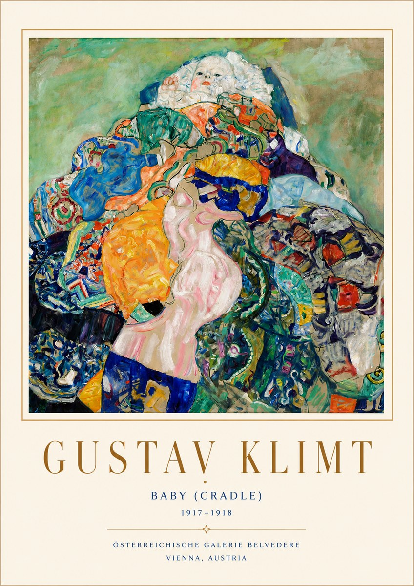 Klimt Baby (Cradle) No4 - Affiche