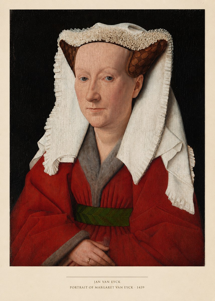 Jan van Eyck Portrait of Margaret Van Eyck II No4 - Affiche