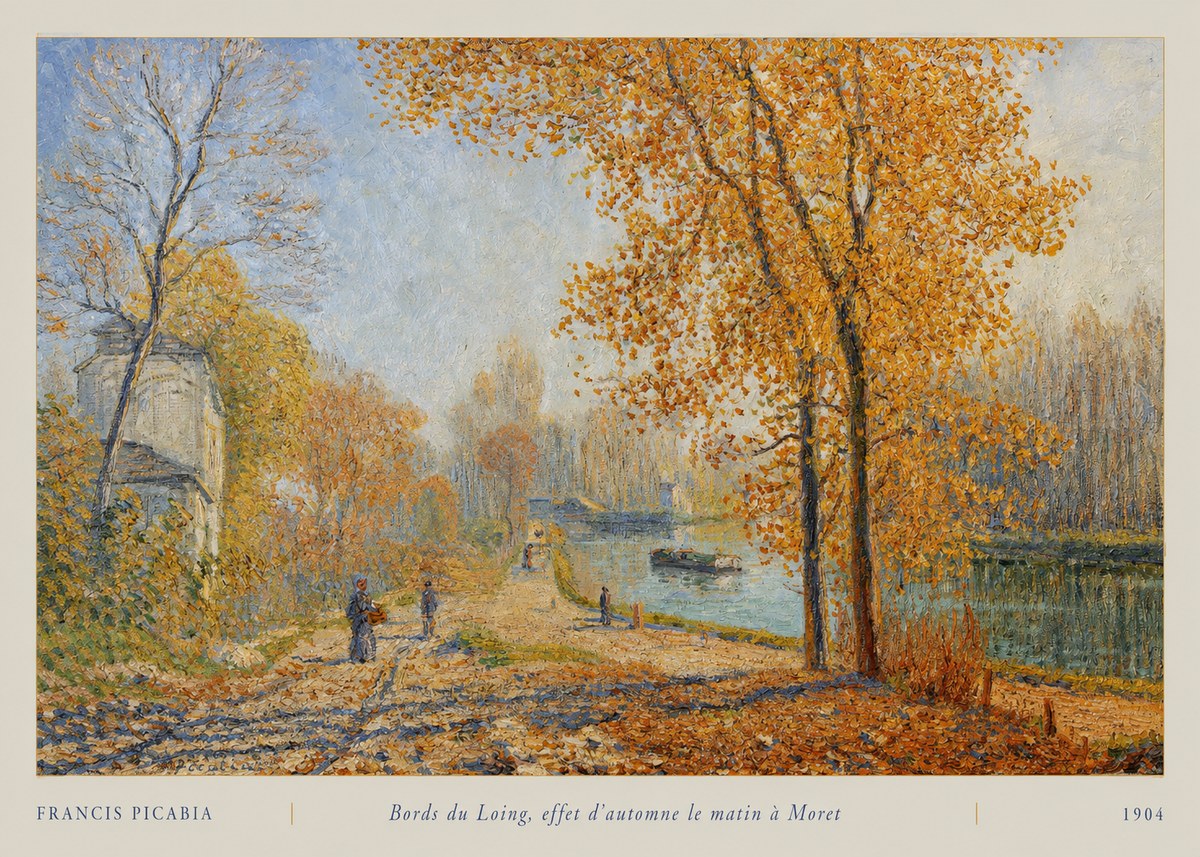 Francis Picabia Bords Du Loing, Effet D'automne Le Matin À Moret No5 - Affiche