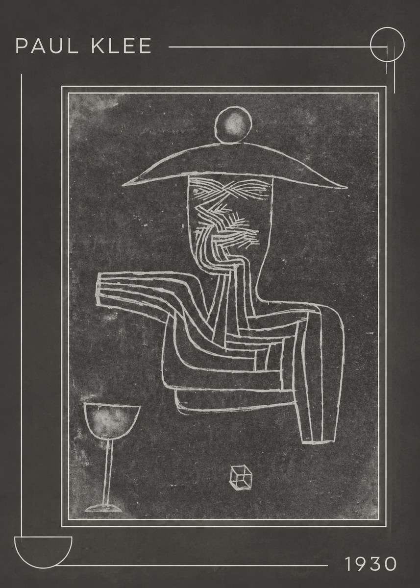 Paul Klee Figure of a Seer No1 - Affiche