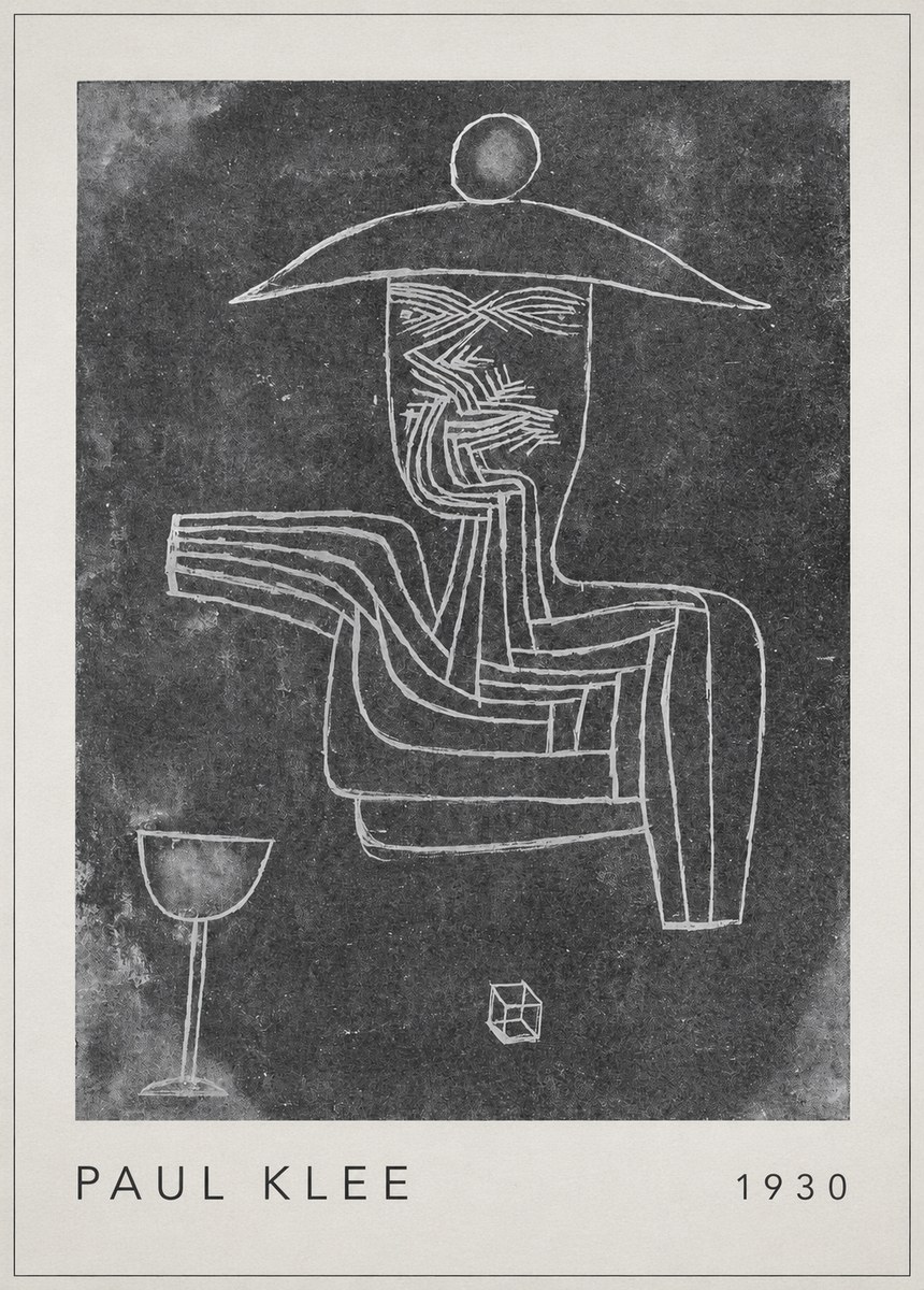 Paul Klee Figure of a Seer No6 - Affiche