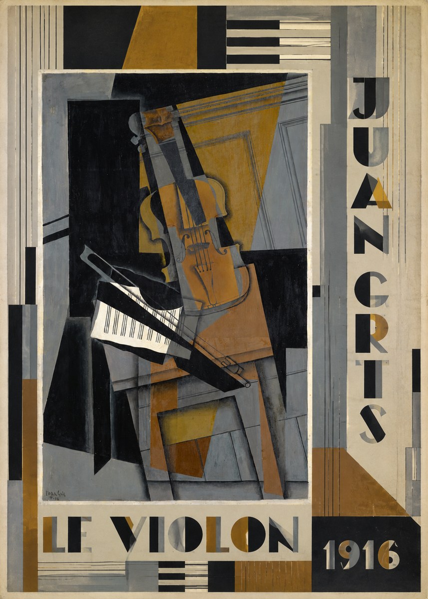 Juan Gris Le Violon No6 - Affiche