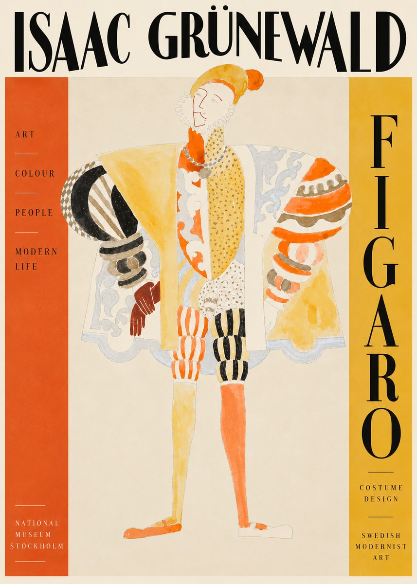 Isaac Grünewald Figaro I No4 - Affiche