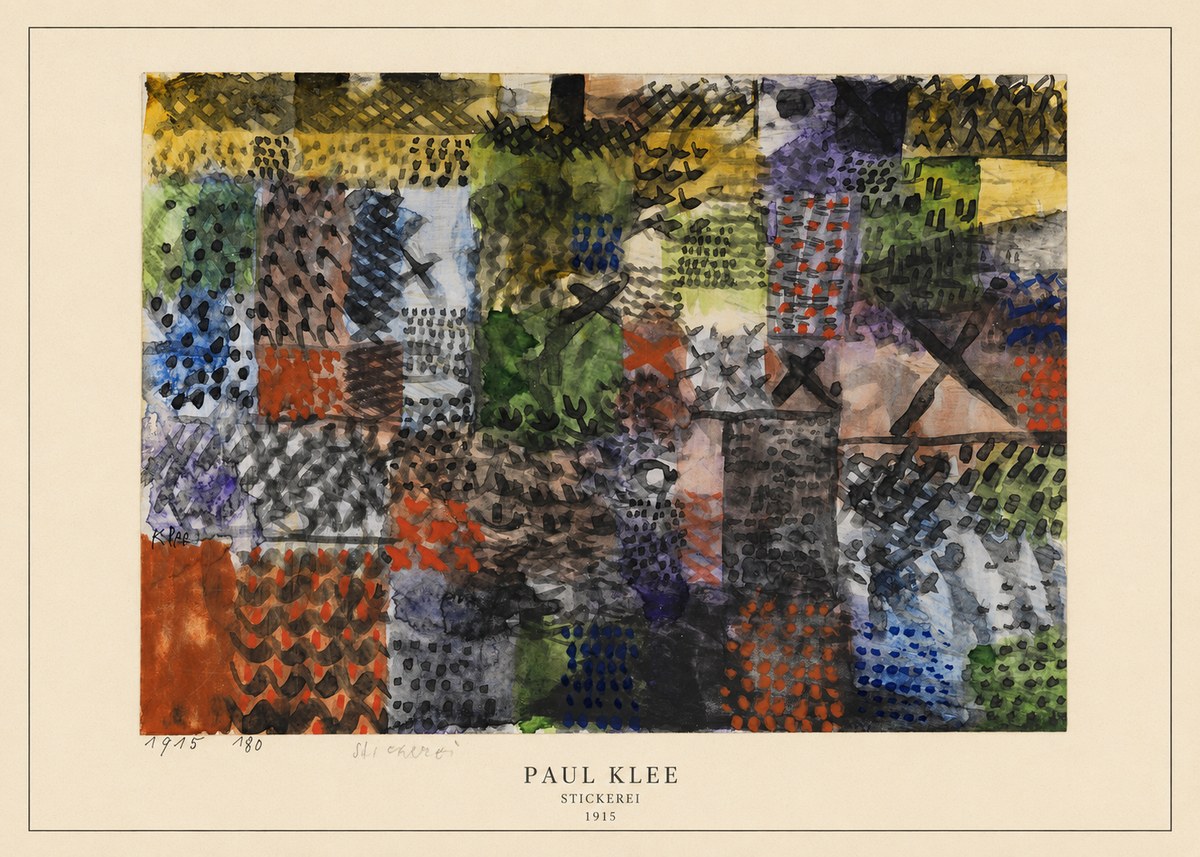 Paul Klee Stickerei No4 - Affiche