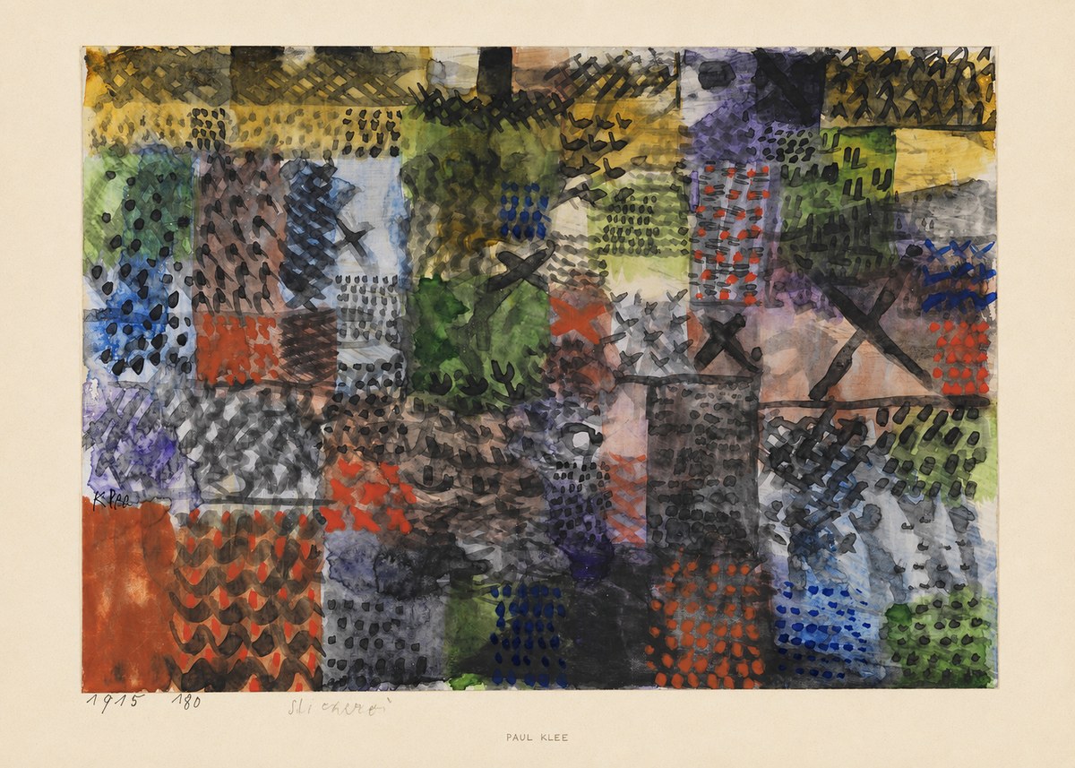 Paul Klee Stickerei No5 - Affiche