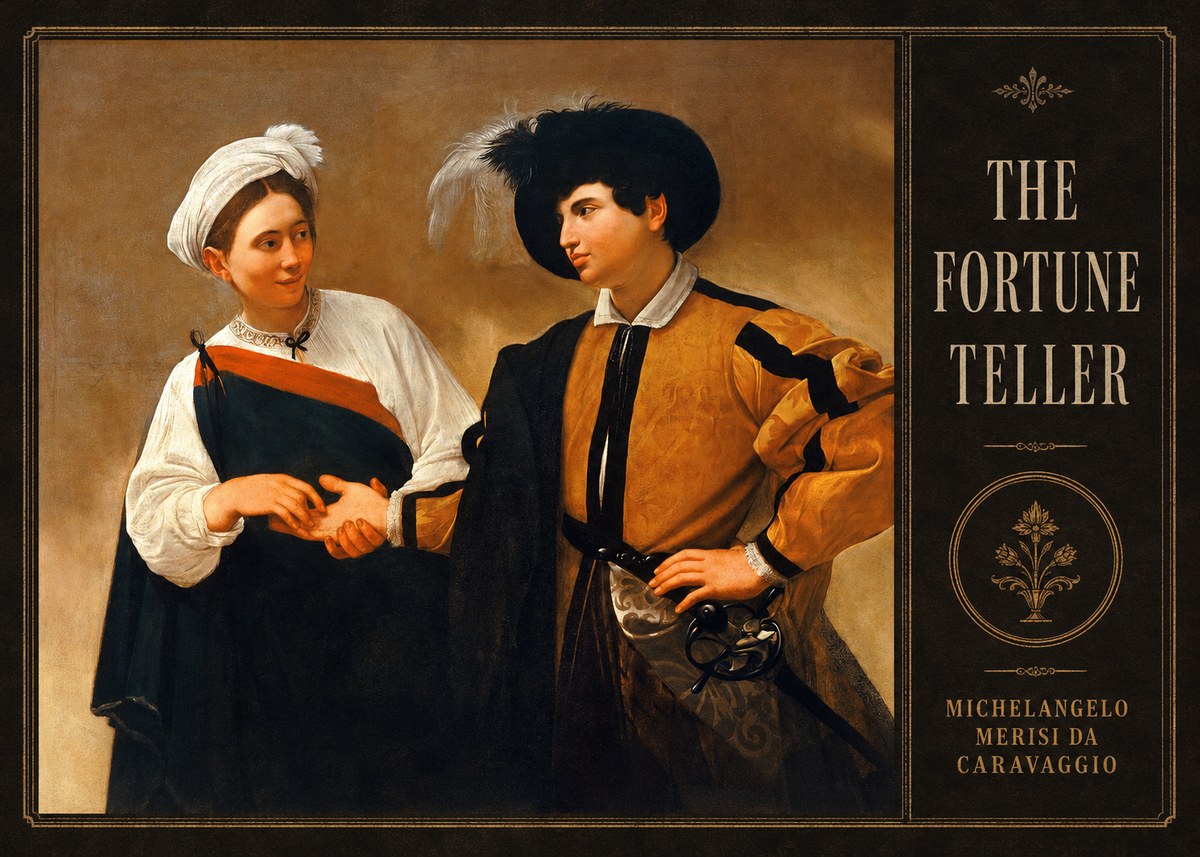 Michelangelo Merisi da Caravaggio The Fortune Teller I No4 - Affiche