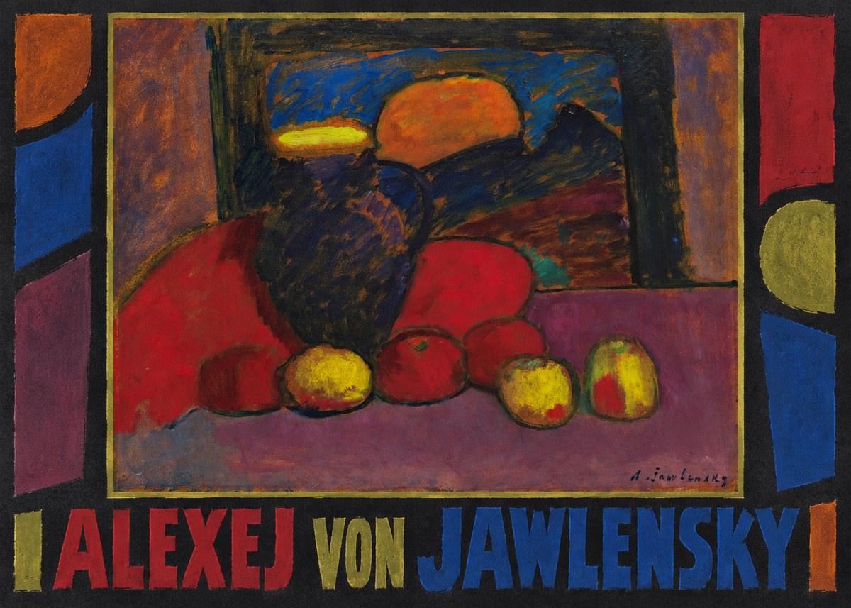 Alexej von Jawlensky Still Life with Vase and Fruit No1 - Affiche