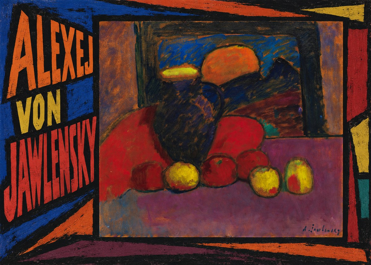 Alexej von Jawlensky Still Life with Vase and Fruit No3 - Affiche