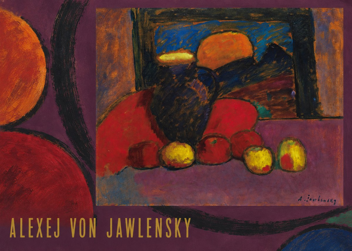 Alexej von Jawlensky Still Life with Vase and Fruit No6 - Affiche