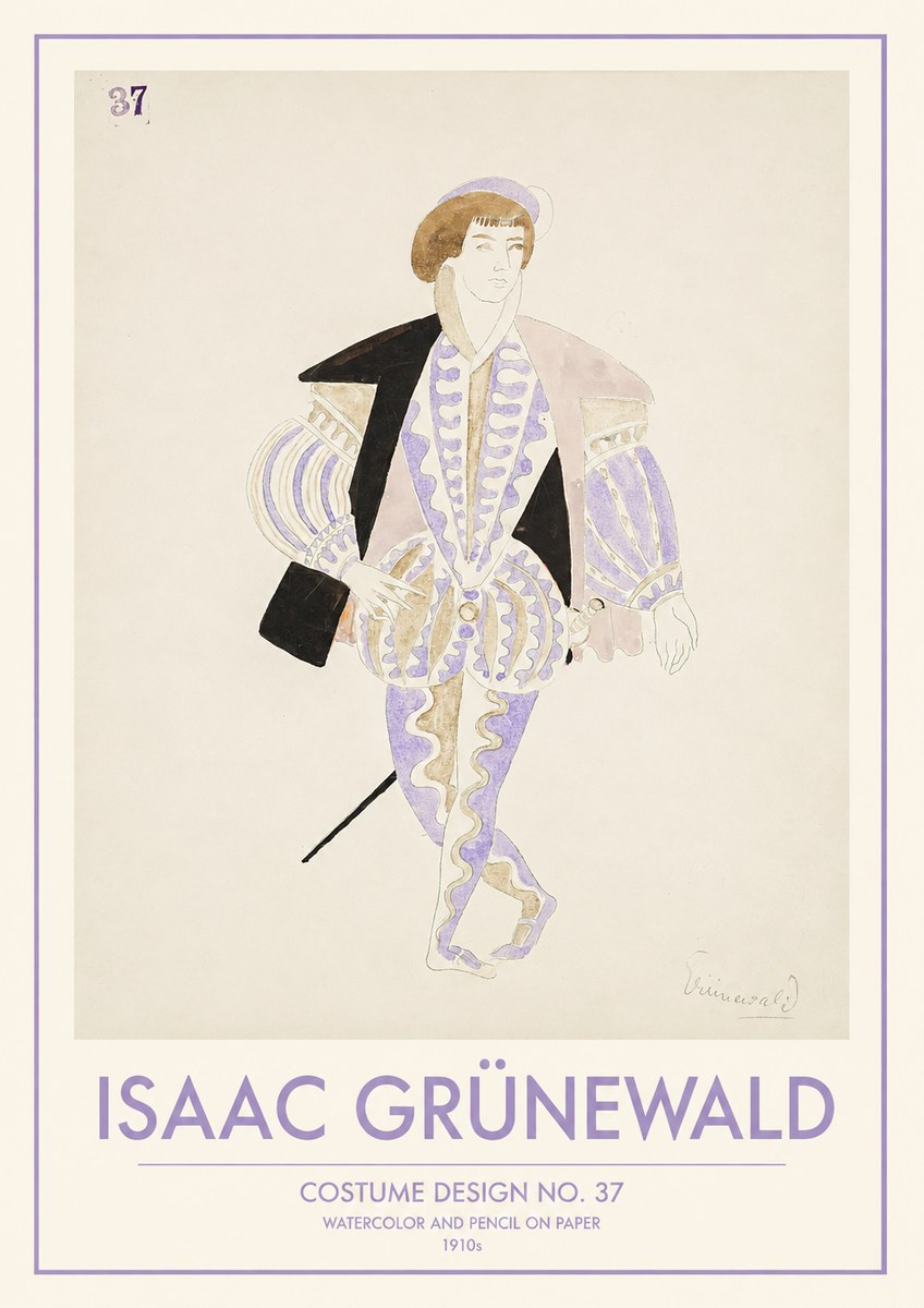 Isaac Grünewald Costume Design No. 37 No1 - Affiche