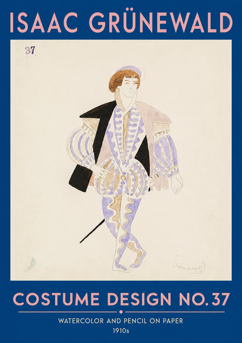 Isaac Grünewald Costume Design No. 37 No2 - Affiche