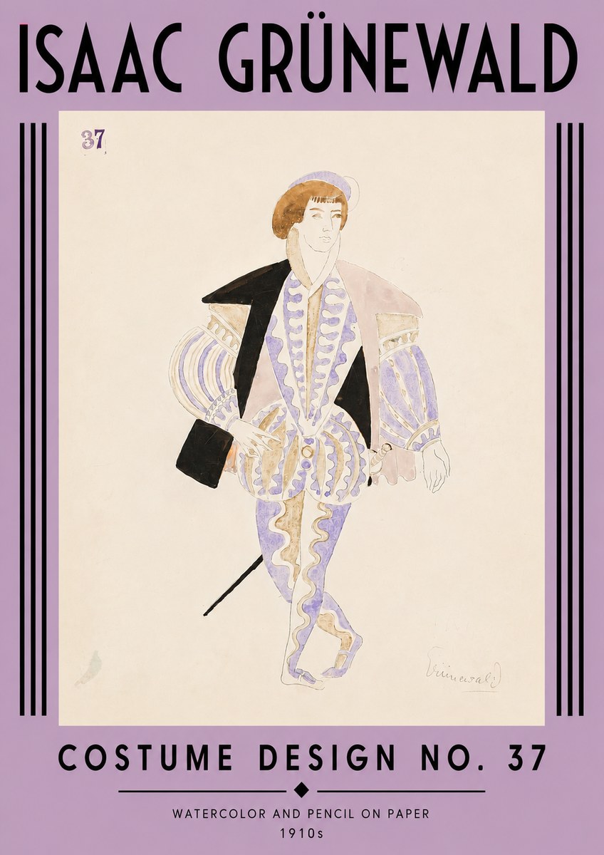 Isaac Grünewald Costume Design No. 37 No4 - Affiche