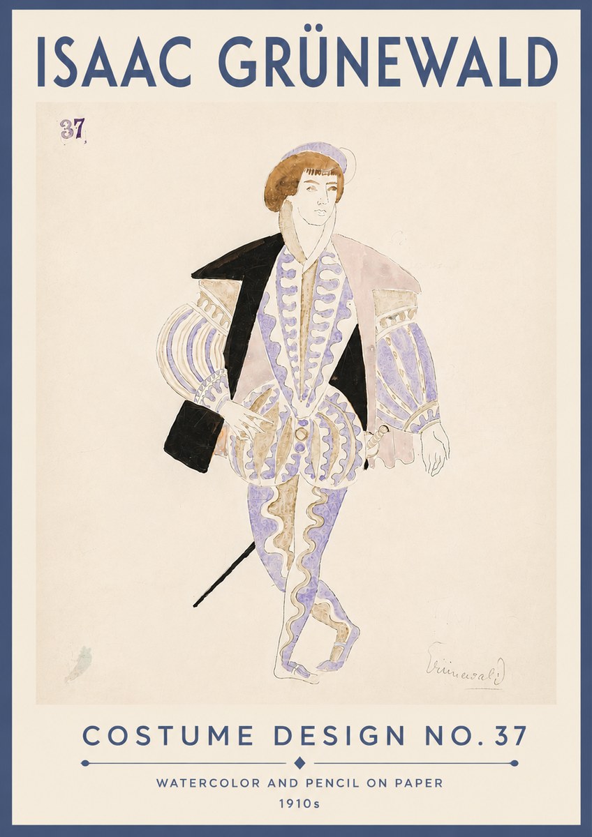 Isaac Grünewald Costume Design No. 37 No6 - Affiche