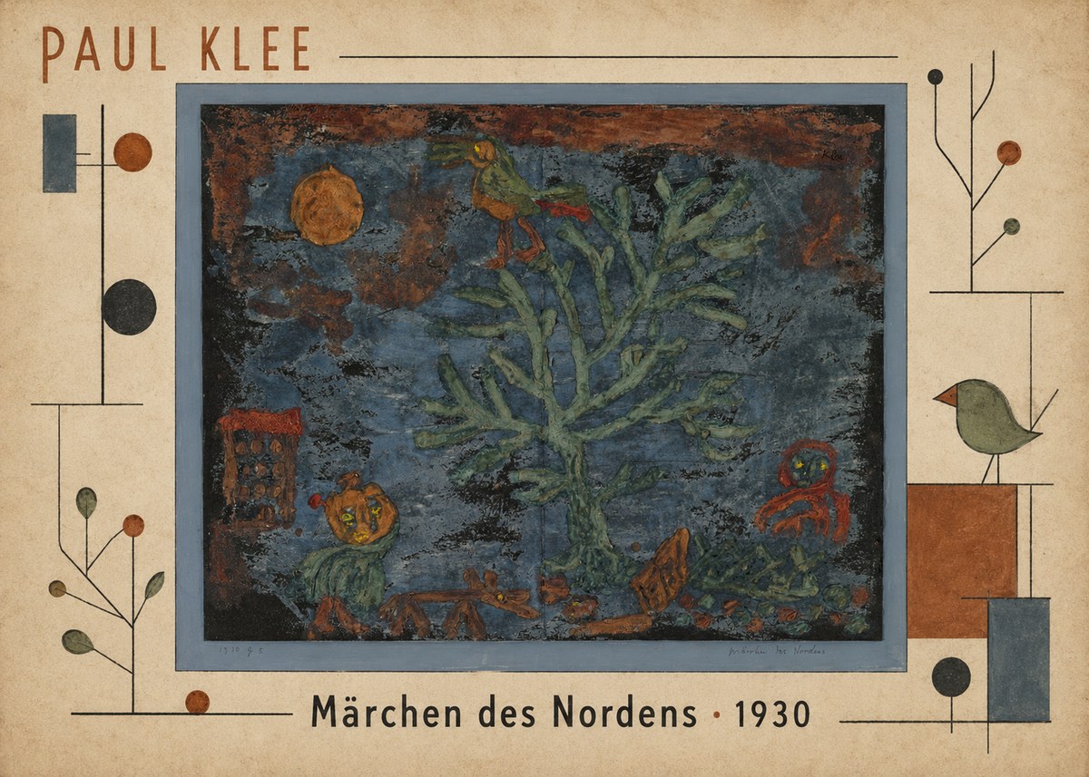 Paul Klee Märchen Des Nordens No5 - Affiche