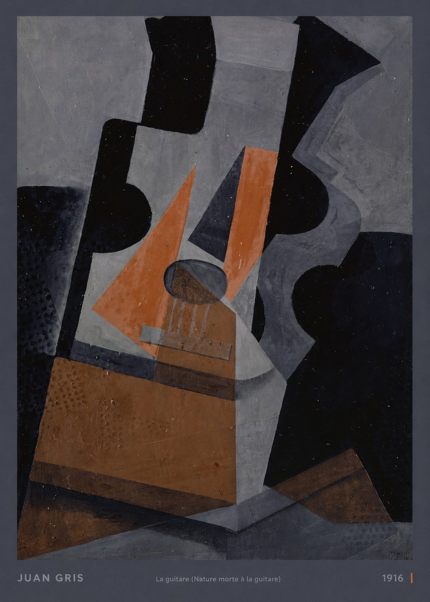 Juan Gris La Guitare (Nature Morte À La Guitare) No6 - Affiche