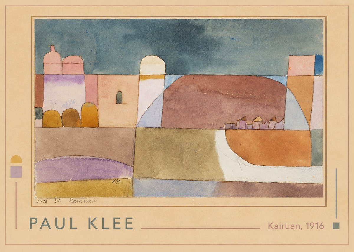 Paul Klee Kairuan, 1916 No1 - Affiche