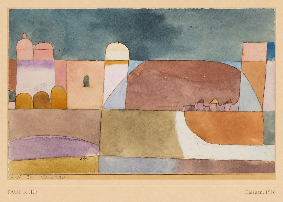 Paul Klee Kairuan, 1916 No5 - Affiche