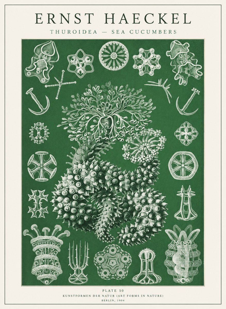 Ernst Haeckel Thuroidea - Sea Organisms No2 - Affiche