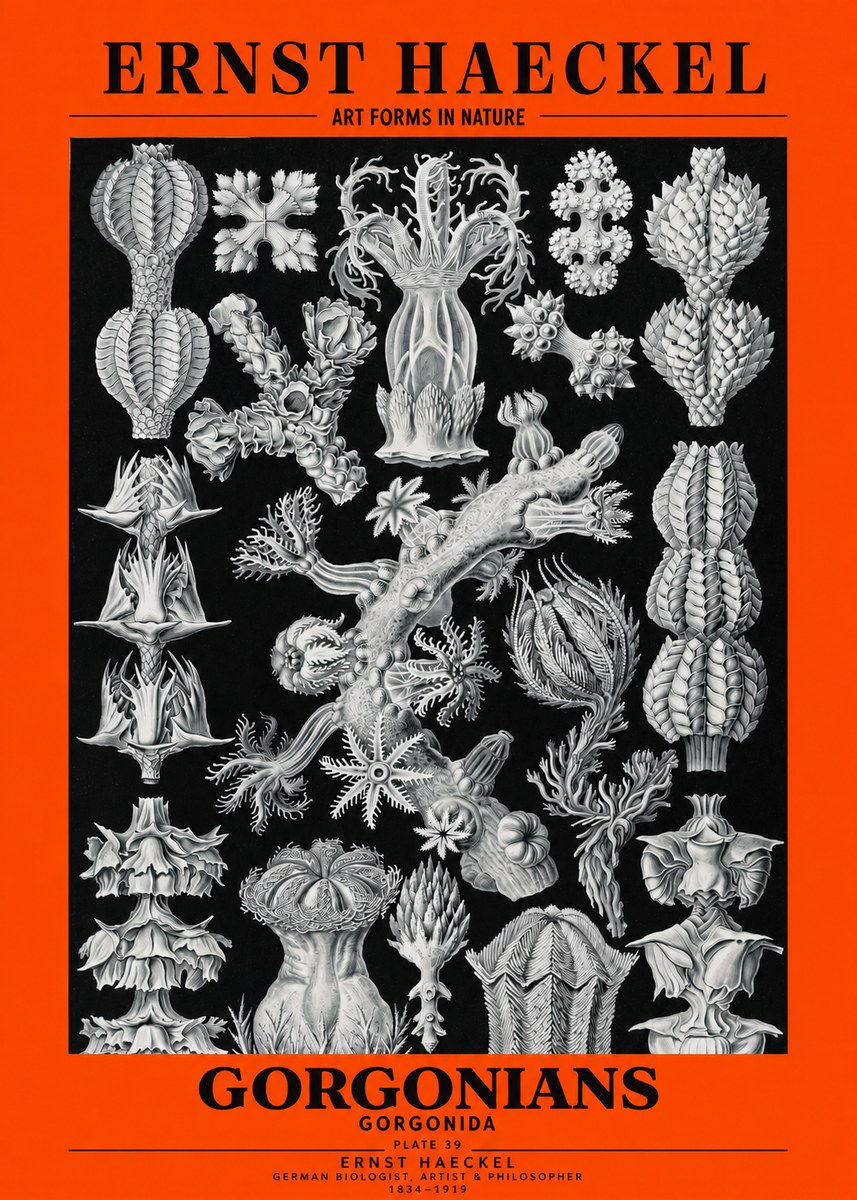 Ernst Haeckel Gorgonians No3 - Affiche