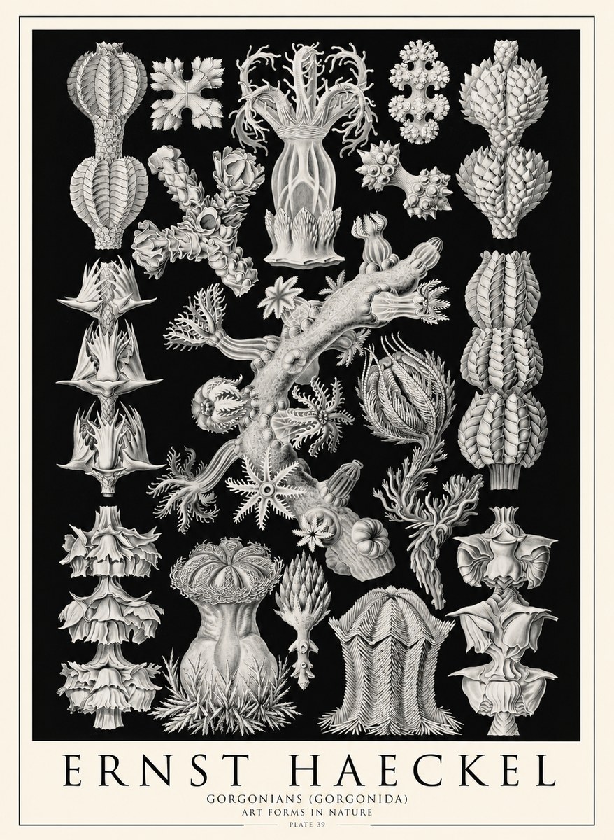 Ernst Haeckel Gorgonians No4 - Affiche