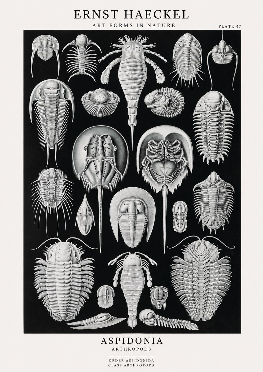 Ernst Haeckel Aspidonia No1 - Affiche