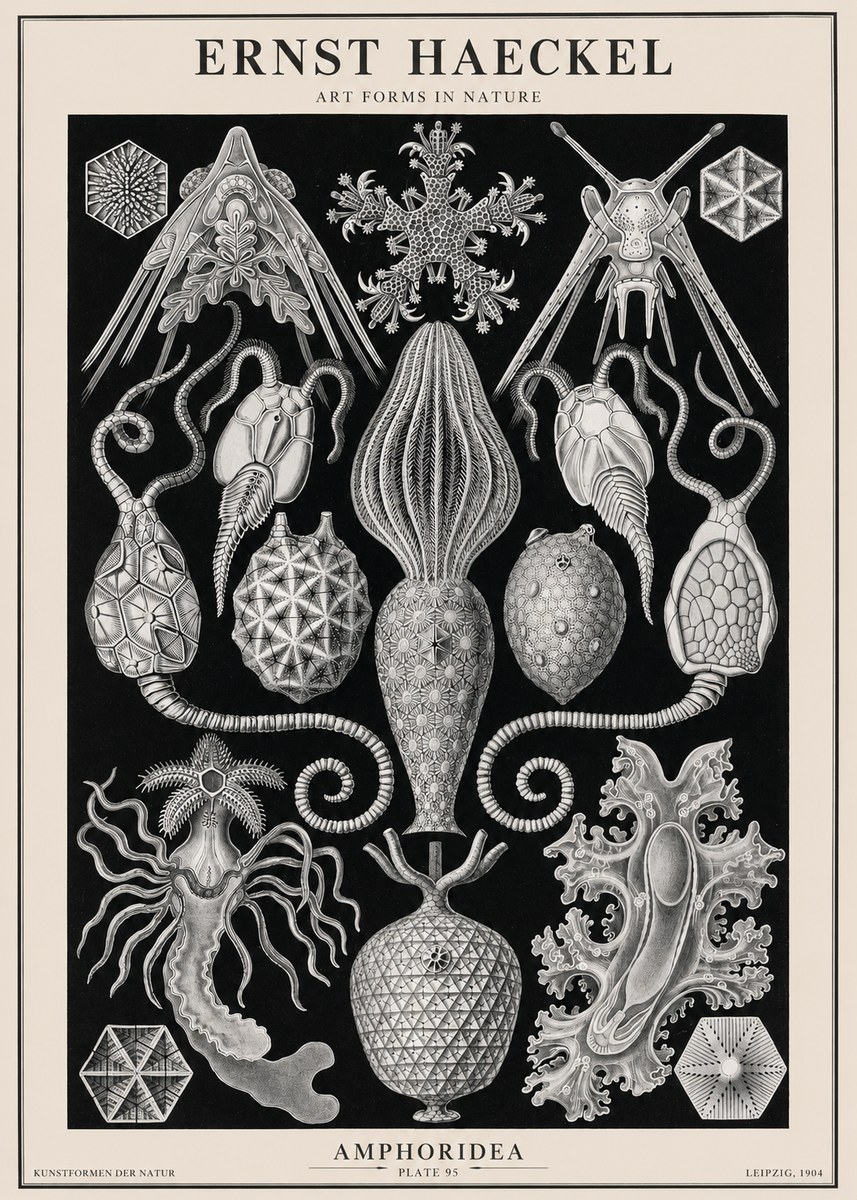 Ernst Haeckel Amphoridea No2 - Affiche