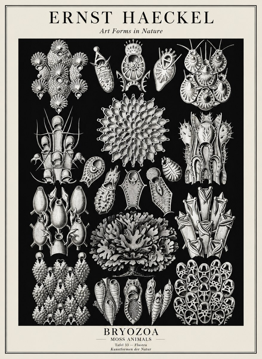 Ernst Haeckel Bryozoa No3 - Affiche