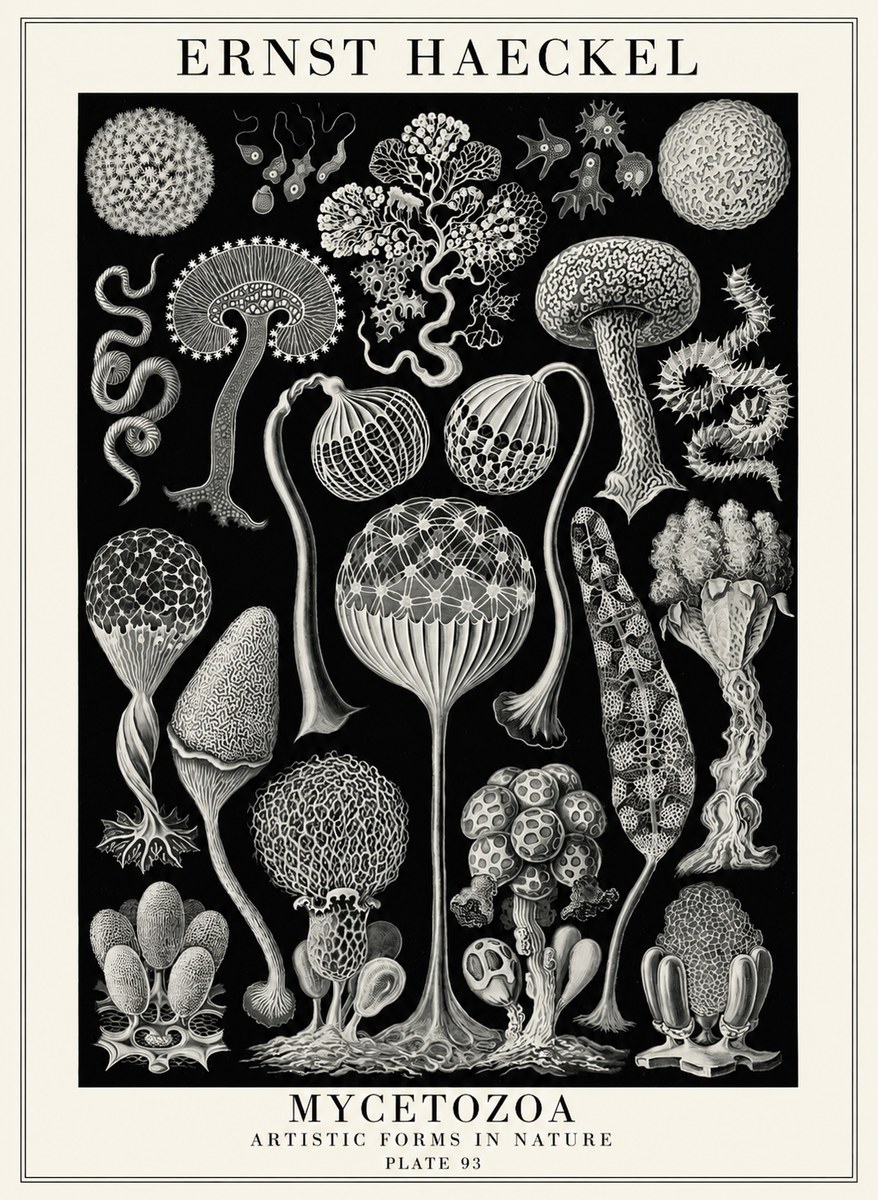 Ernst Haeckel Mycetozoa No4 - Affiche