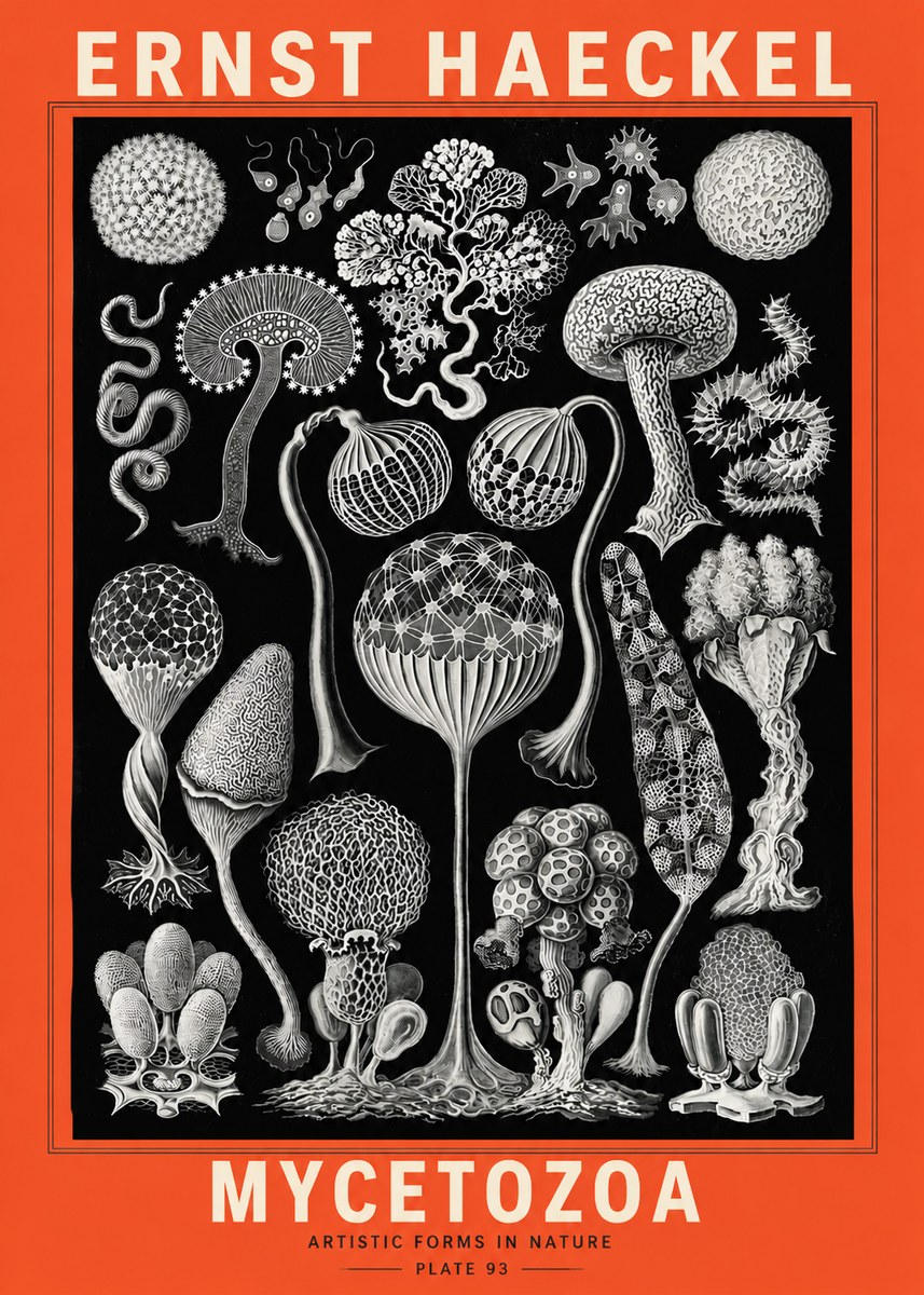 Ernst Haeckel Mycetozoa No5 - Affiche