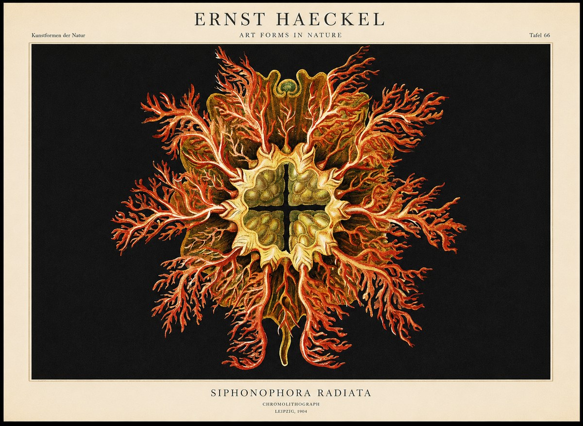 Ernst Haeckel Marine Organism No2 - Affiche