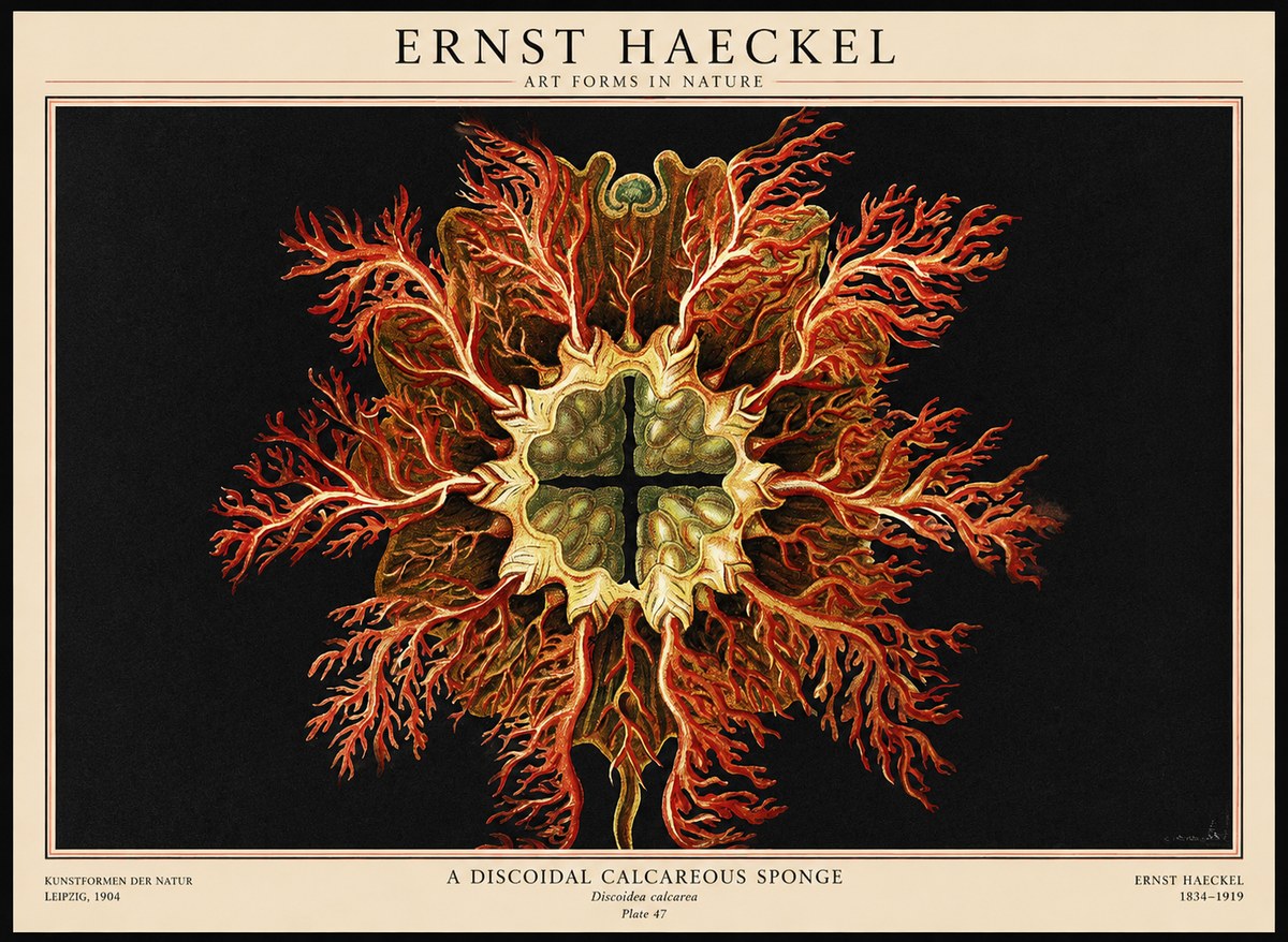Ernst Haeckel Marine Organism No3 - Affiche