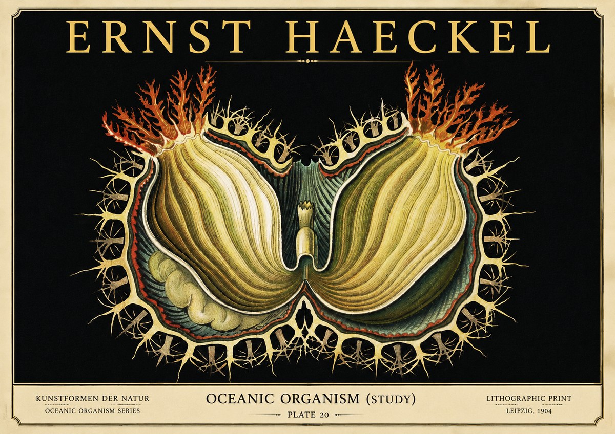 Ernst Haeckel Nature's Architecture No6 - Affiche
