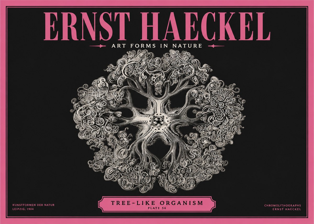 Ernst Haeckel Tree-like Organism No2 - Affiche
