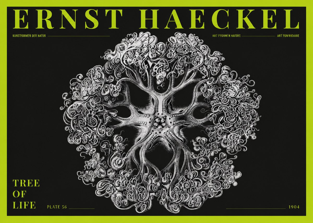 Ernst Haeckel Tree-like Organism No5 - Affiche