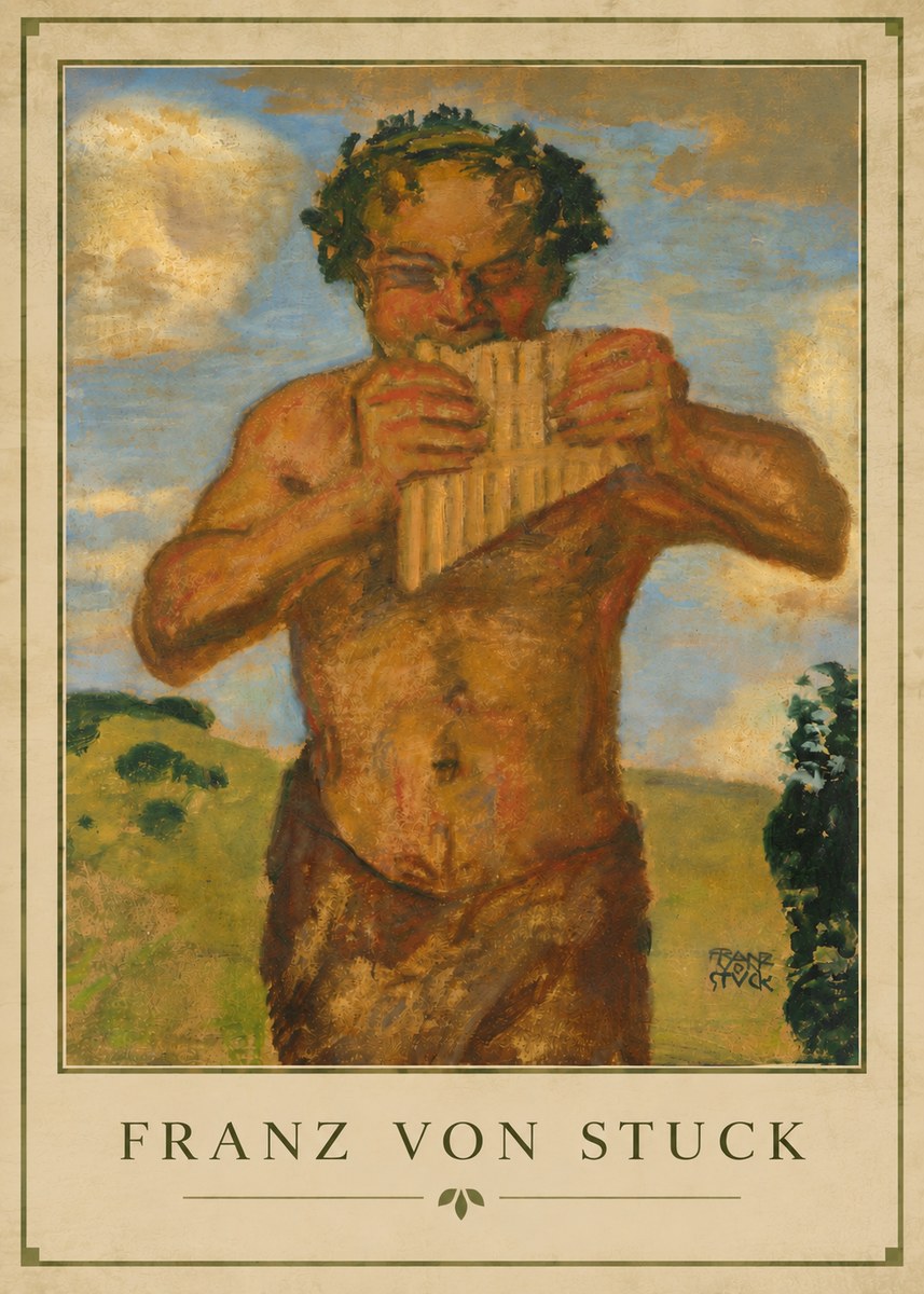 Franz von Stuck Faun No4 - Affiche