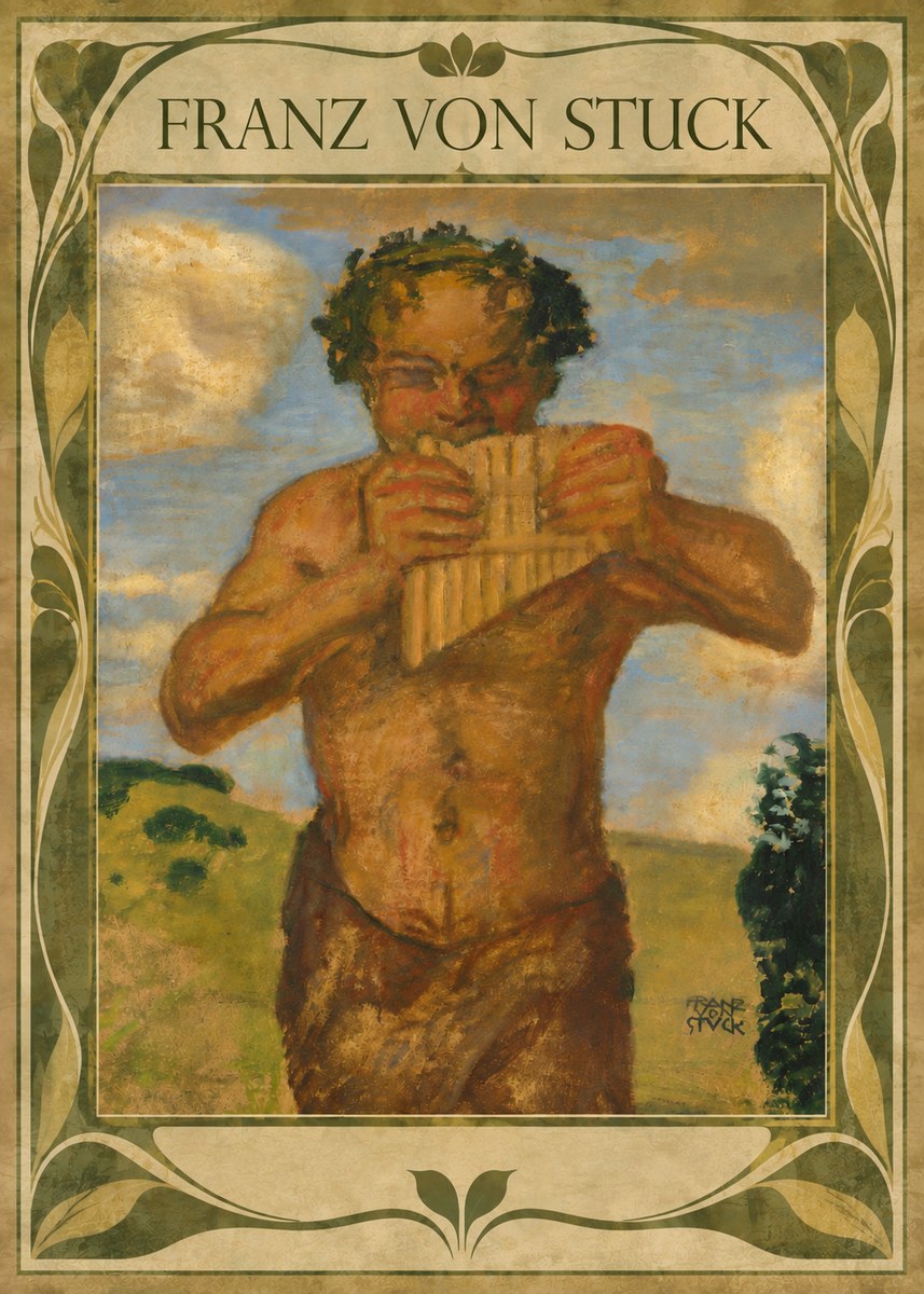 Franz von Stuck Faun No5 - Affiche