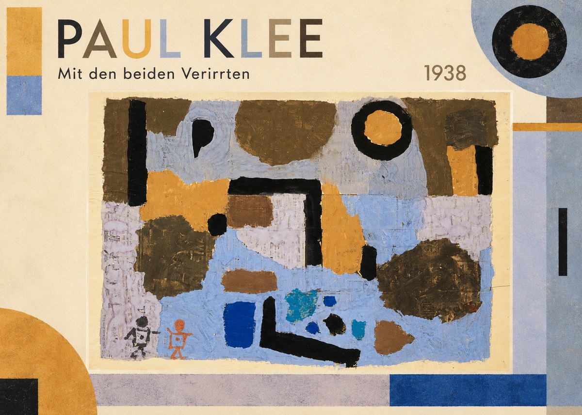 Paul Klee Mit Den Beiden Verirrten No1 - Affiche