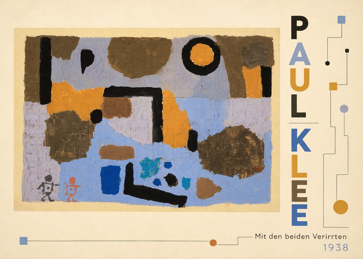 Paul Klee Mit Den Beiden Verirrten No3 - Affiche