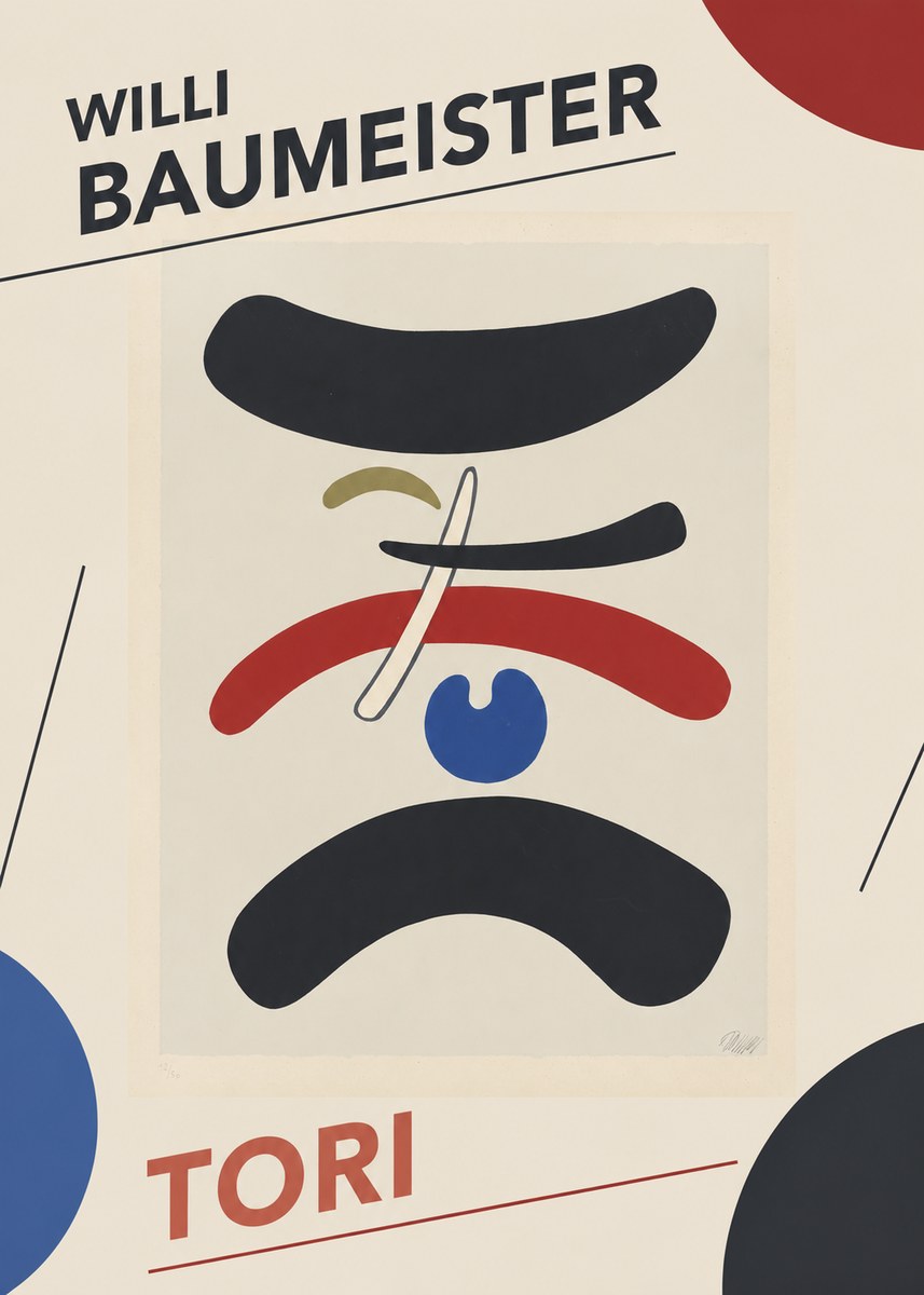 Willi Baumeister Tori No4 - Affiche